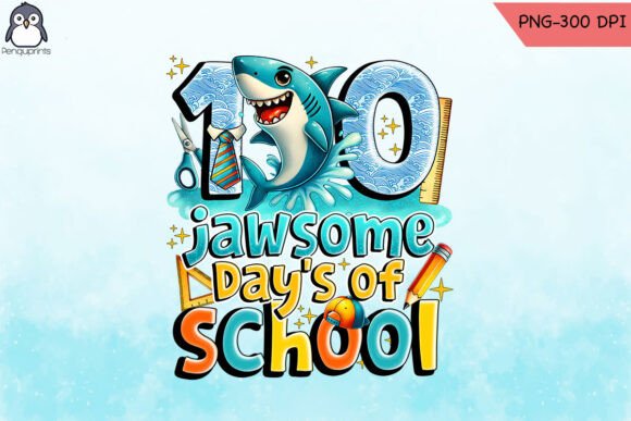100 Jawsome School Days: Graphics for Crafts