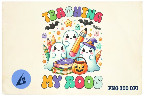Cute Ghost Teacher Graphics for Crafts