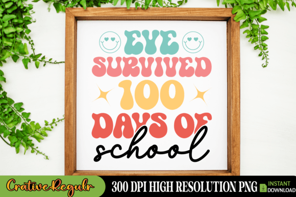 Eye Survived 100 Days: Graphics for Crafts