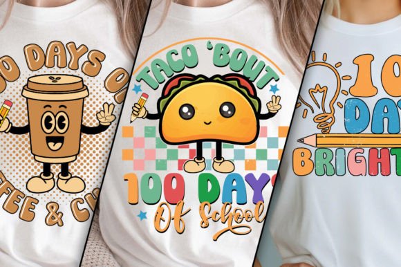 Funny 100 Days Graphics for Crafts
