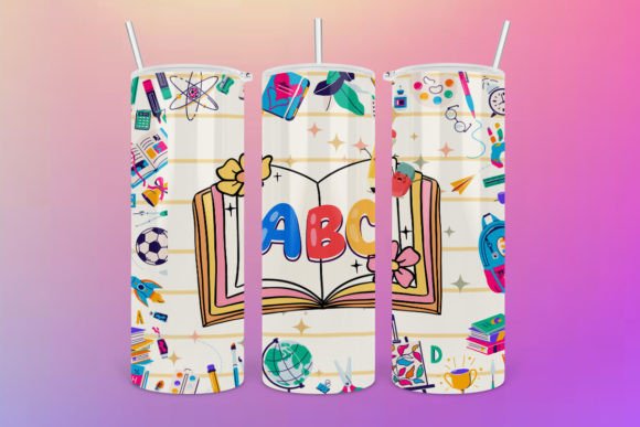 Graphics for Crafts: School Supplies Tumbler PNG Review