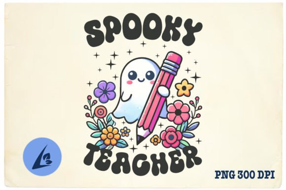 Halloween Spooky Teacher PNG for Crafts & Graphics