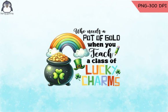 Pot of Gold Teacher Class PNG: Crafts & Graphics