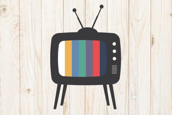 Retro TV SVG for Graphics & Crafts