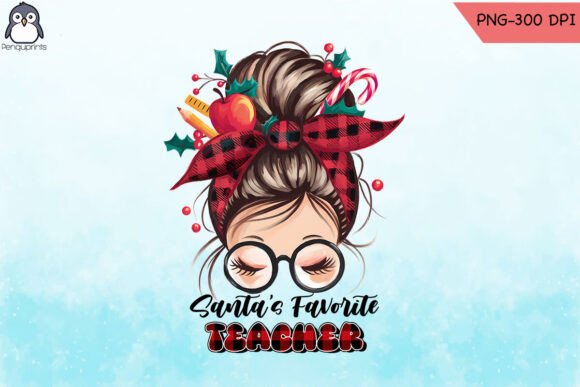 Santa’s Favorite Teacher: Festive Graphics for Crafts