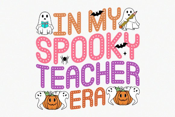 Spooky Teacher Halloween Graphics for Crafts
