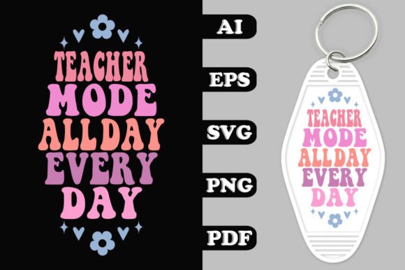Teacher Mode Groovy Keychain SVG Review
