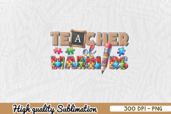 Teacher of Warriors Autism Awareness PNG: Graphics for Crafts
