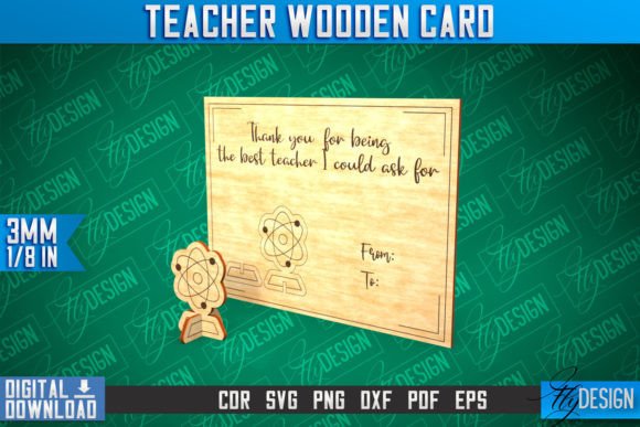 Teacher Wooden Card: Crafts & Graphics Review