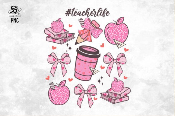 Valentine Teacher Life PNG for Graphics & Crafts